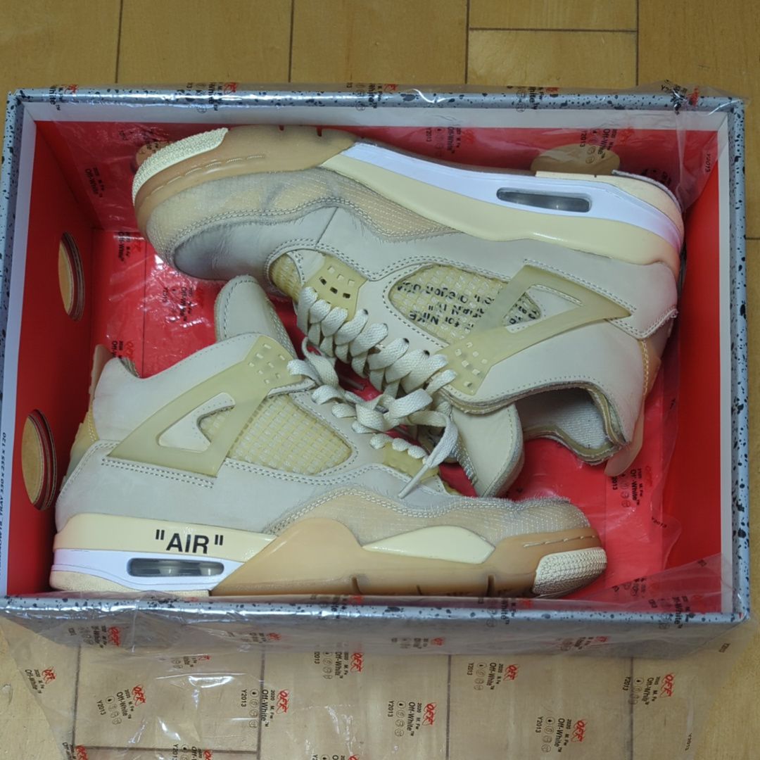 Off-White × Nike Women's Air Jordan 4 SP "Sail"