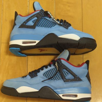 Travis Scott × Nike Air Jordan 4 Retro Cactus Jack "University Blue"