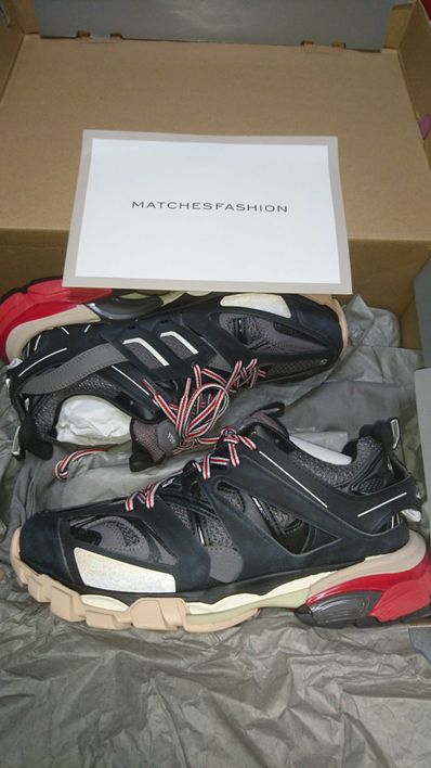 BALENCIAGA Triple S "Black/Red"
