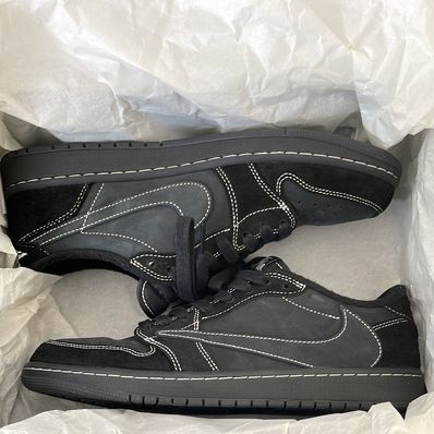 Travis Scott × Nike Air Jordan 1 Low OG SP "Black Phantom"