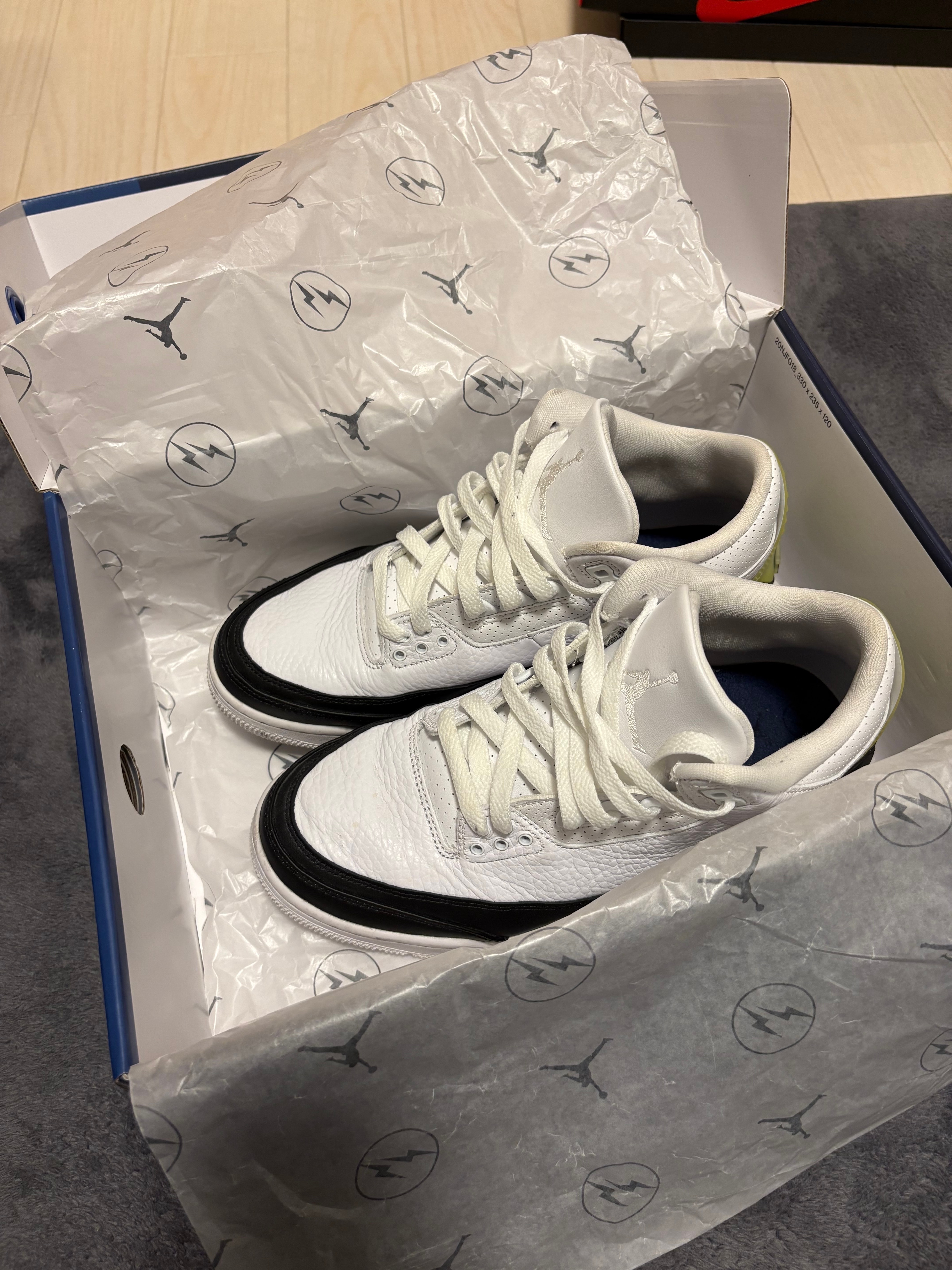 Fragment × Nike Air Jordan 3 "White/Black"
