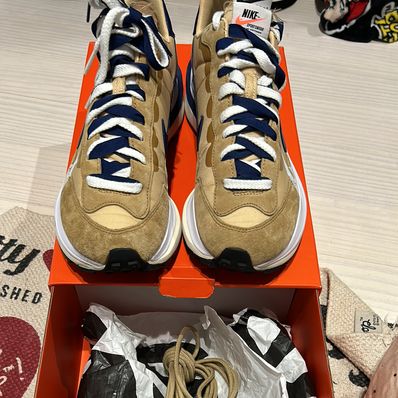 Sacai × Nike Vapor Waffle "Sesame And Blue Void"