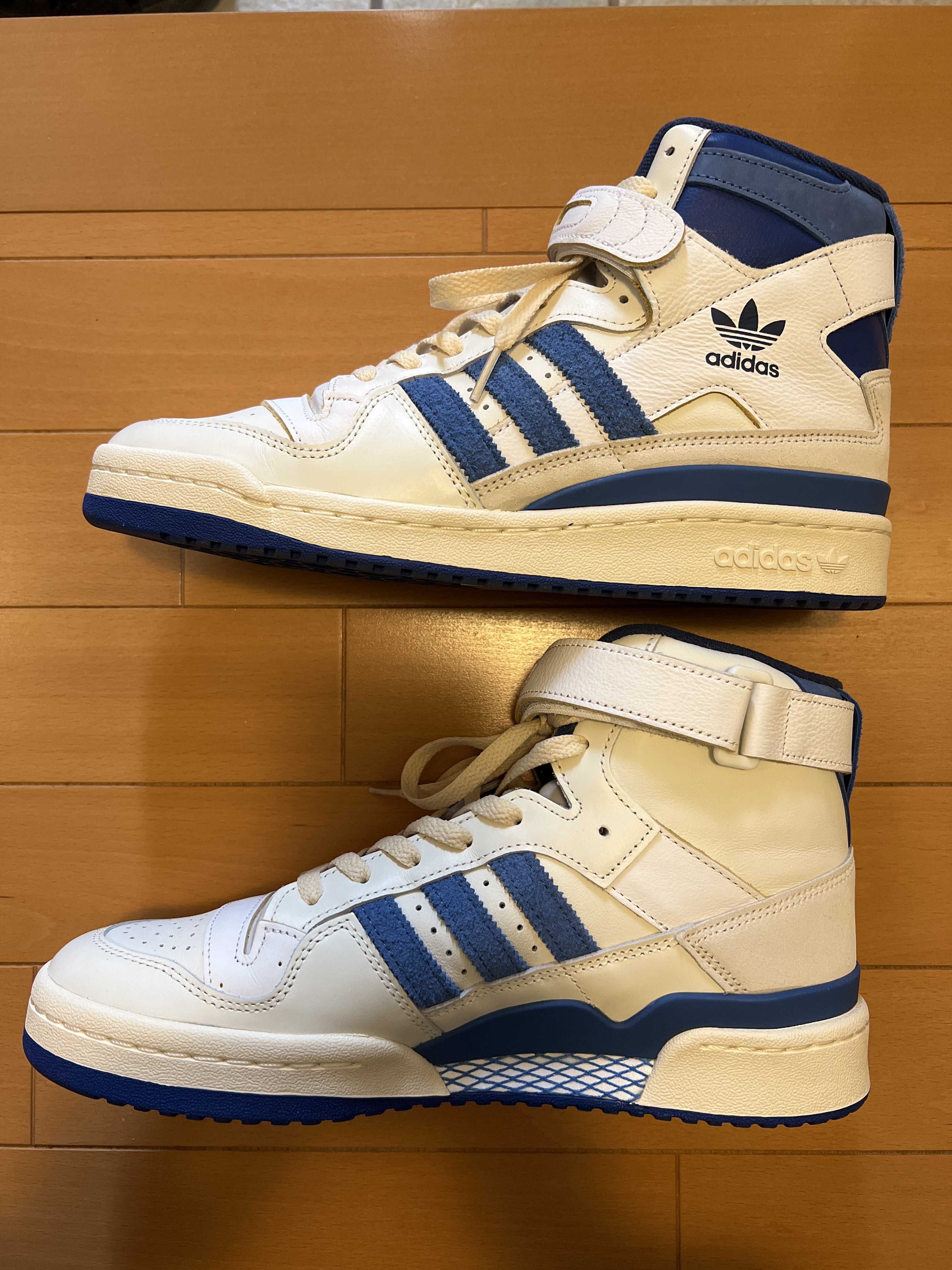 adidas Forum 84 High Blue Thread "Off White-Bright Blue/Footwear White"
