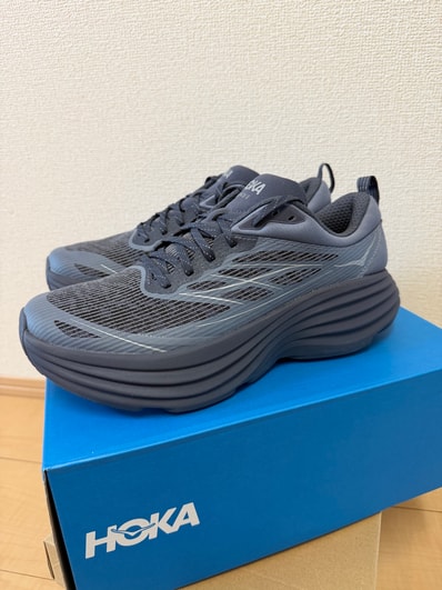 Hoka Bondi 8 TS Caged "Charcoal Grey/Gray Skies"