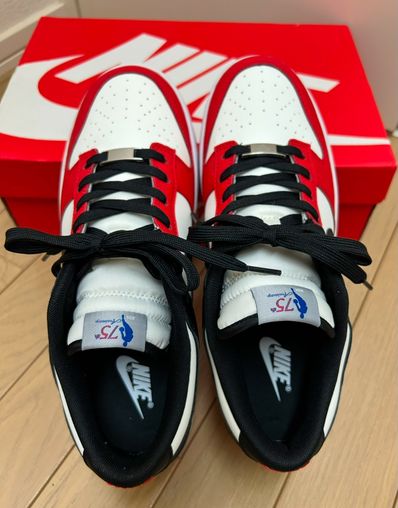 NBA × Nike Dunk Low EMB 75th Anniversary "Chicago Bulls"