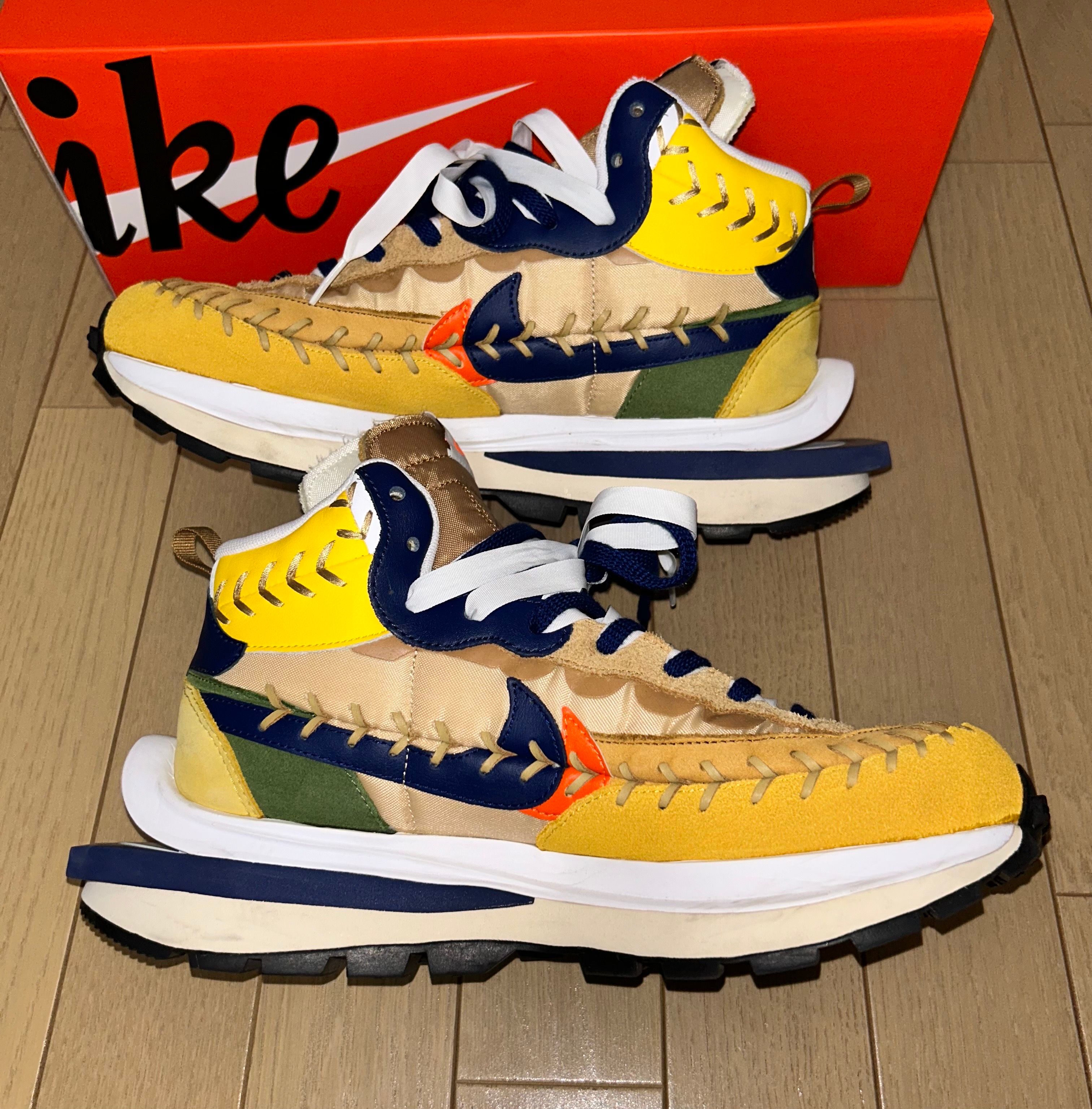 Jean-Paul Gaultier × sacai × Nike VaporWaffle "Sesame/Multi Color"