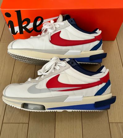 sacai × Nike Zoom Cortez "White and University Red"