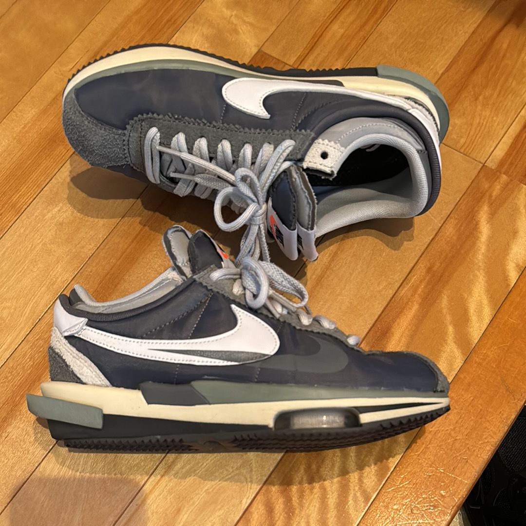 sacai × Nike Zoom Cortez "Iron Grey"