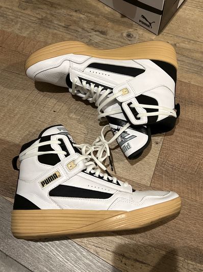 Rhude × Puma Clyde All Pro Kuzma Mid "White Black"
