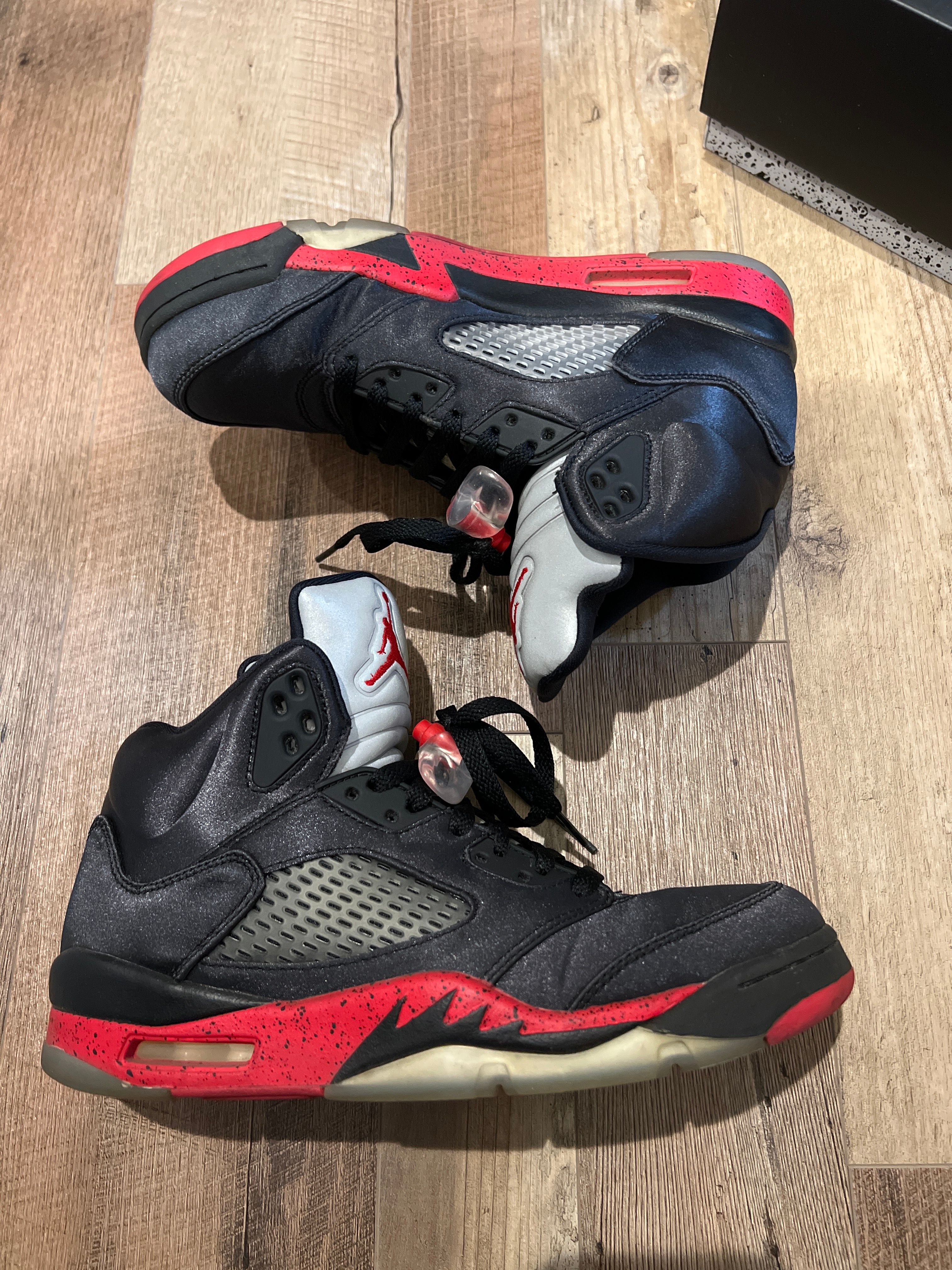 Air Jordan 5 Satin "Bred"