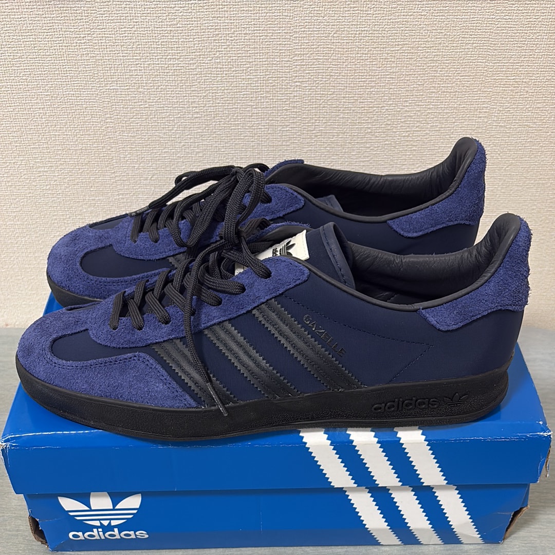 も*こ様 柴田ひかりadidasスニーカー別注 Night indigo 柴田ひかり × アディダス ガゼル インドア 