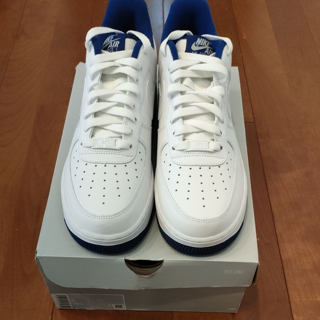 NIKE AIR FORCE 1 LOW "WHITE DEEP ROYAL BLUE"