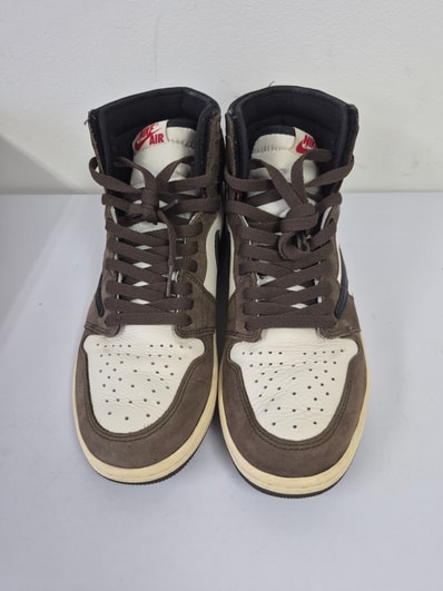 Travis Scott × Nike Air Jordan 1 Retro High OG TS SP "Sail/Dark Mocha"