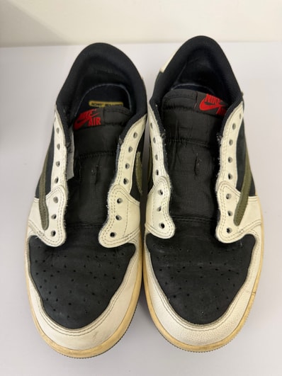 Travis Scott × Nike Women's Air Jordan 1 Low OG "Medium Olive"