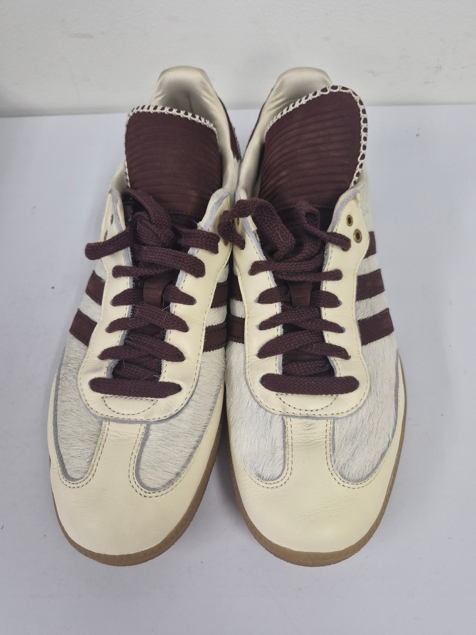 Wales Bonner × adidas Samba Pony Tonal Low "Cream White/Mystery Brown"