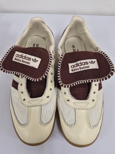 Wales Bonner × adidas Samba Pony Tonal Low "Cream White/Mystery Brown"