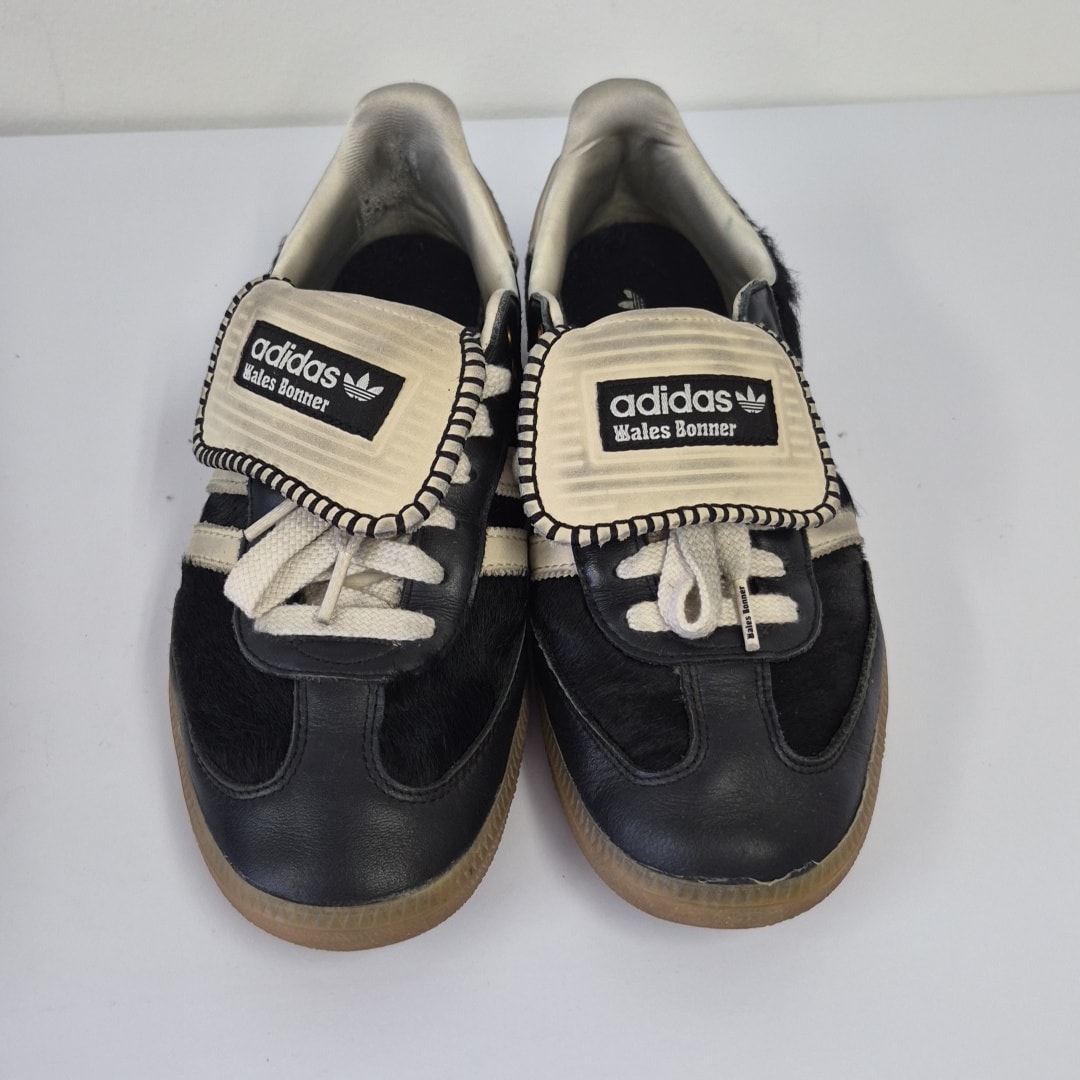 Wales Bonner × adidas Samba Pony Tonal Low "Core Black/Cream White"