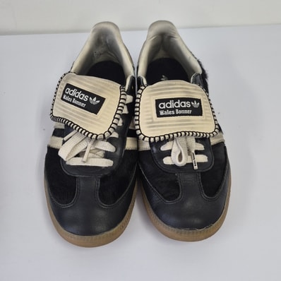 Wales Bonner × adidas Samba Pony Tonal Low "Core Black/Cream White"