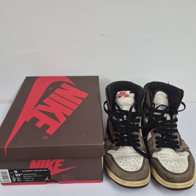 Travis Scott × Nike Air Jordan 1 Retro High OG TS SP "Sail/Dark Mocha"
