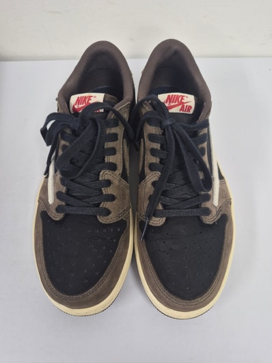 Travis Scott × Nike Air Jordan 1 Low OG SP-T "Black/Dark Mocha"