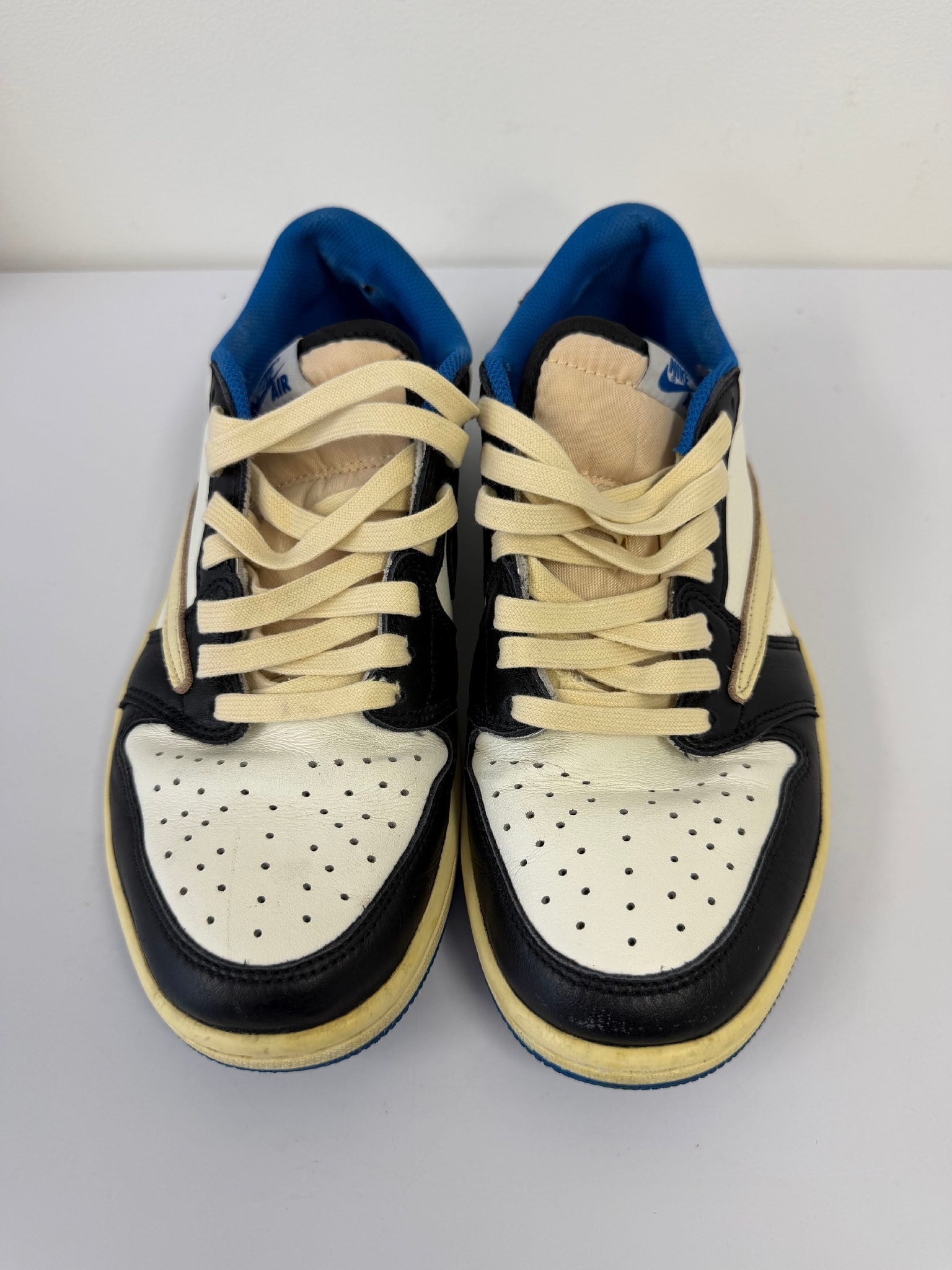 Travis Scott × fragment design × Nike Air Jordan 1 Low OG SP "Military Blue"