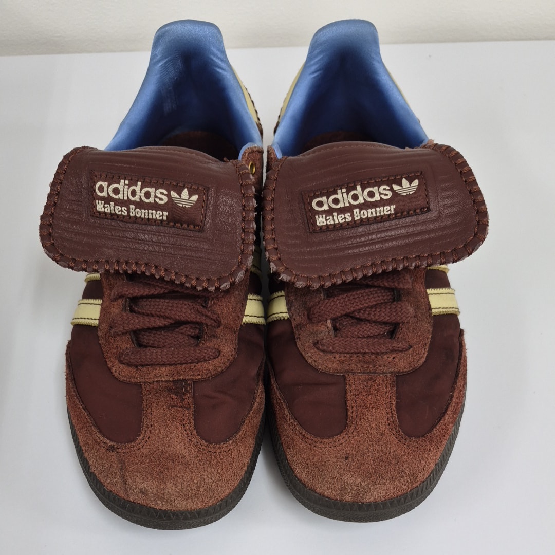 Wales Bonner × adidas Samba Nylon Low "Fox Brown/Sandy Beige/Lucky Blue"