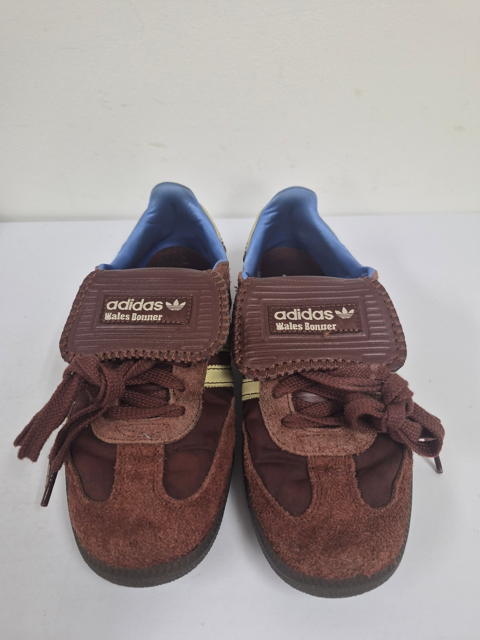 Wales Bonner × adidas Samba Nylon Low "Fox Brown/Sandy Beige/Lucky Blue"