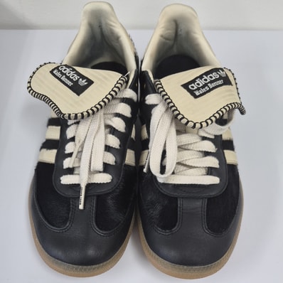 Wales Bonner × adidas Samba Pony Tonal Low "Core Black/Cream White"