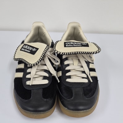 Wales Bonner × adidas Samba Pony Tonal Low "Core Black/Cream White"