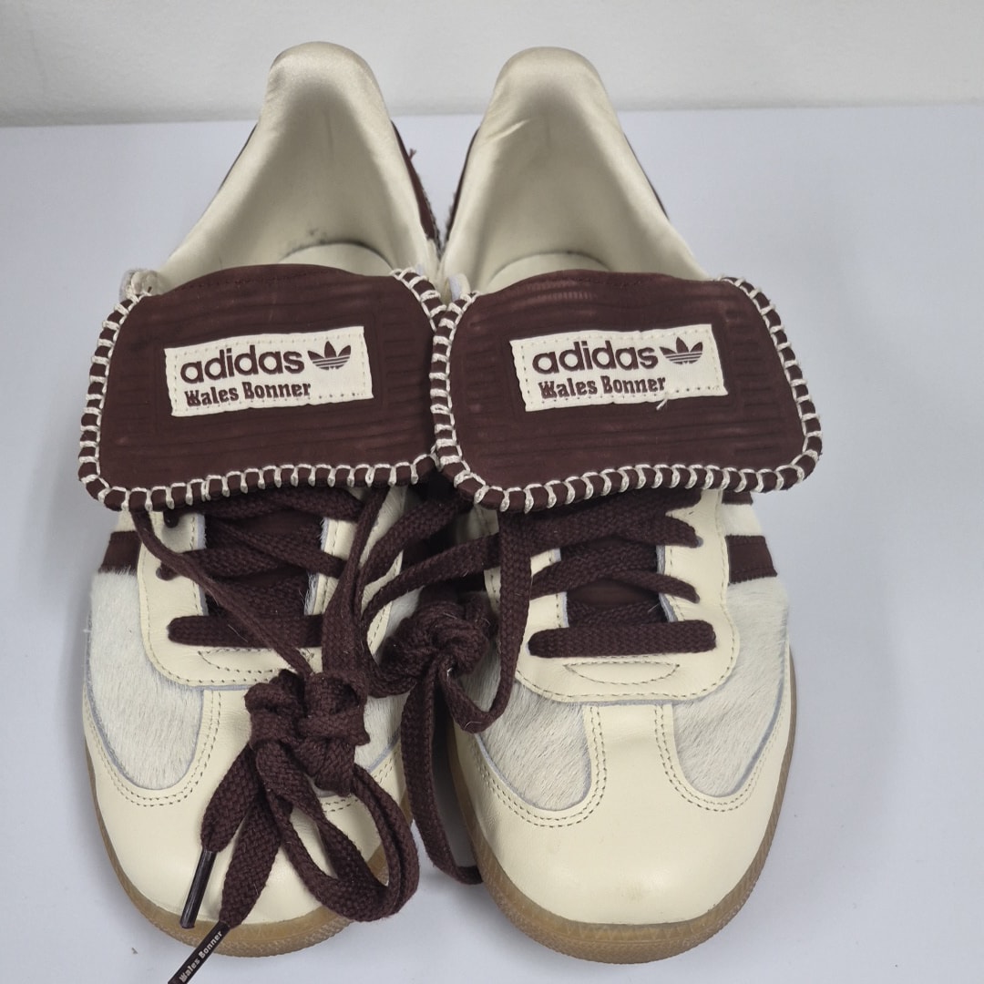 Wales Bonner × adidas Samba Pony Tonal Low "Cream White/Mystery Brown"