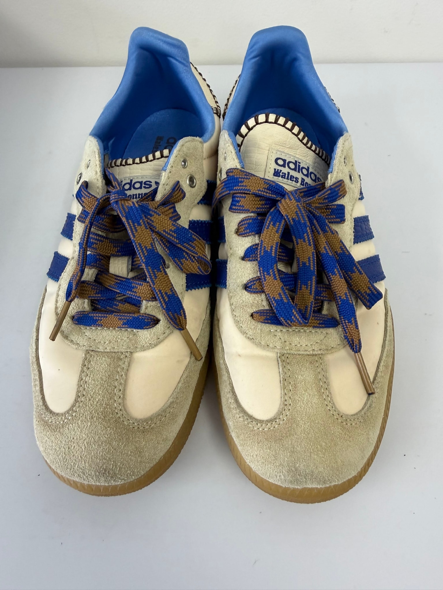 Wales Bonner × adidas Nylon Samba "Wonder Clay/Team Royal Blue/Wonder White"
