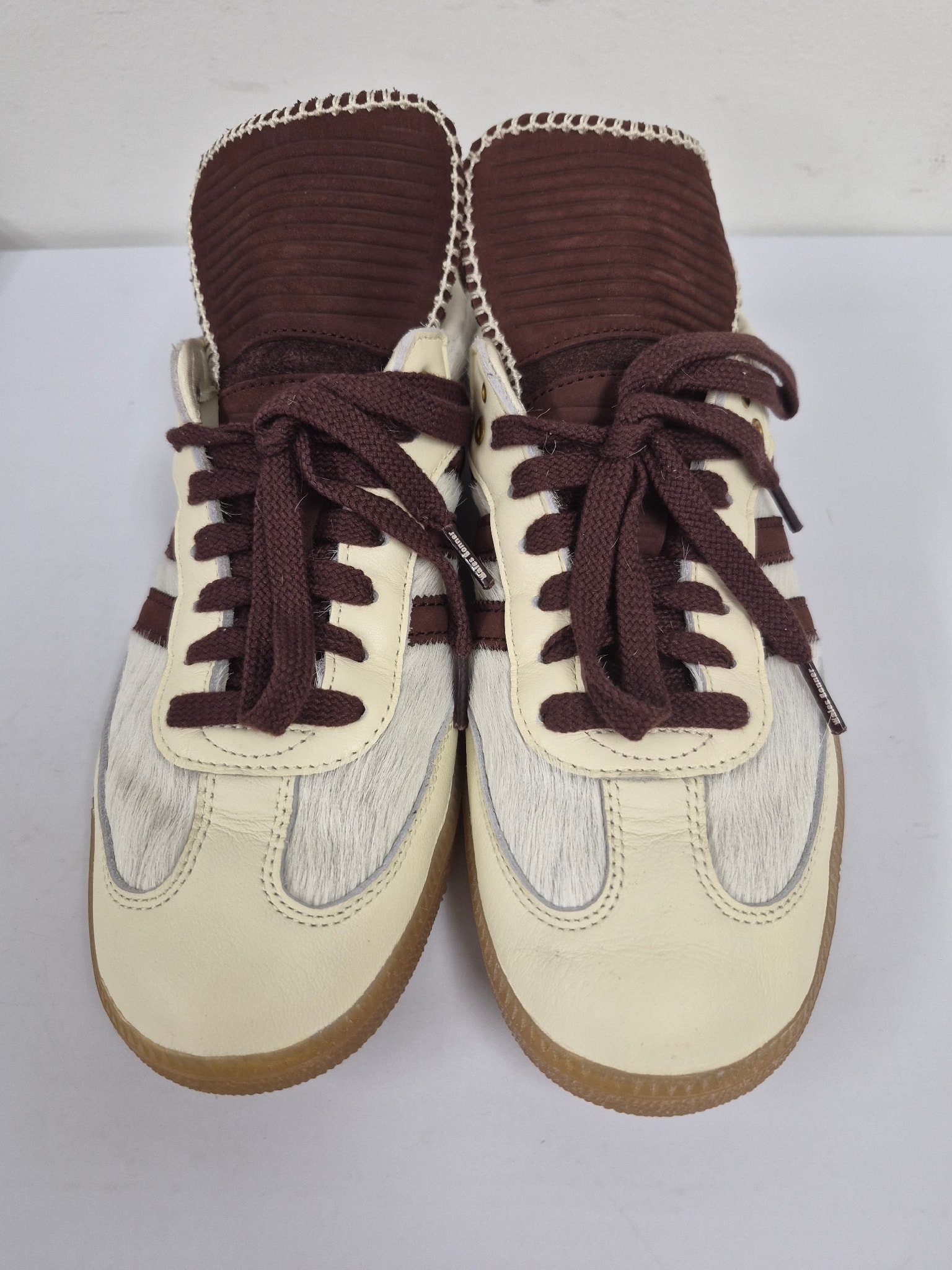 Wales Bonner × adidas Samba Pony Tonal Low "Cream White/Mystery Brown"