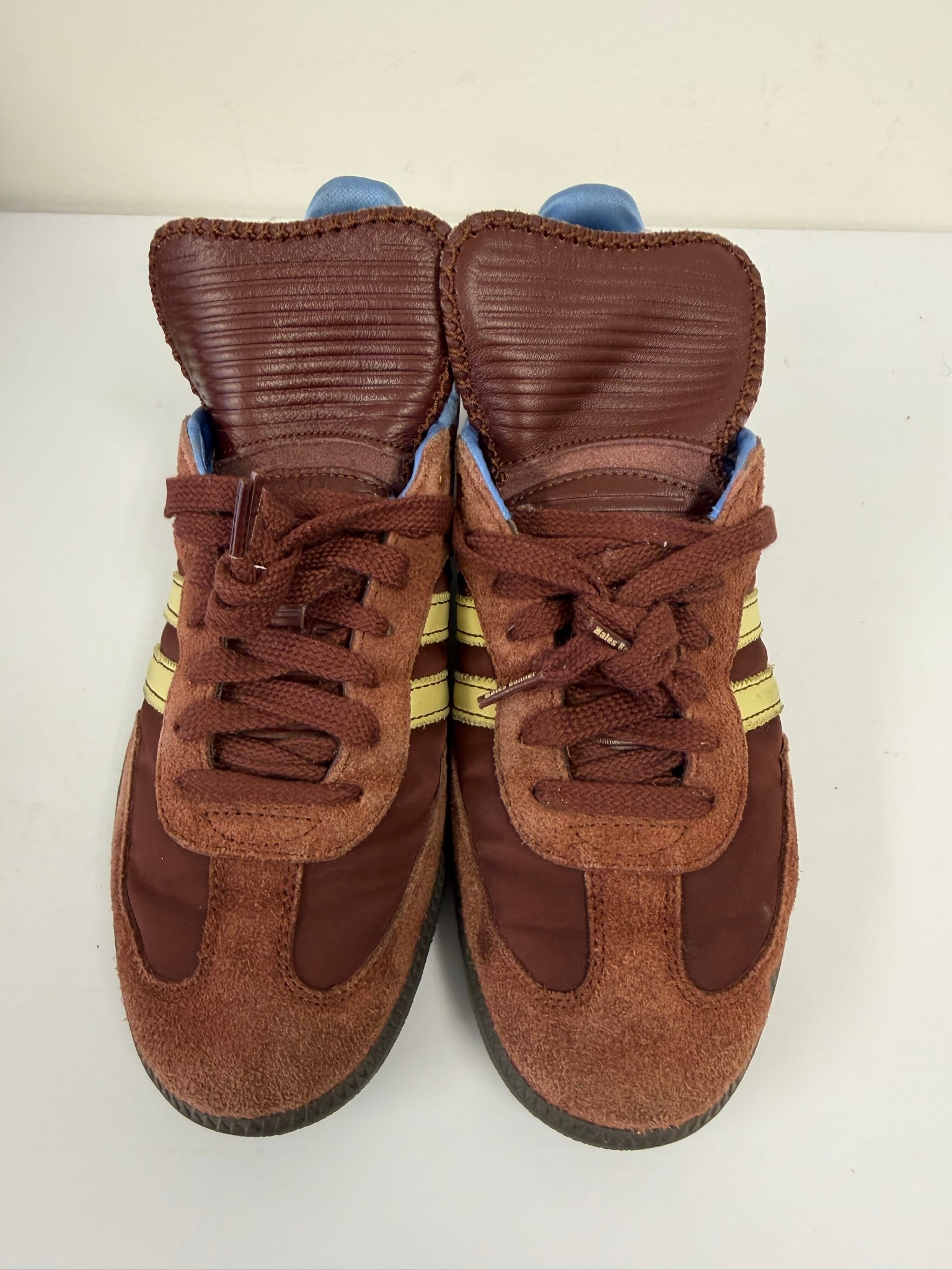 Wales Bonner × adidas Samba Nylon Low "Fox Brown/Sandy Beige/Lucky Blue"