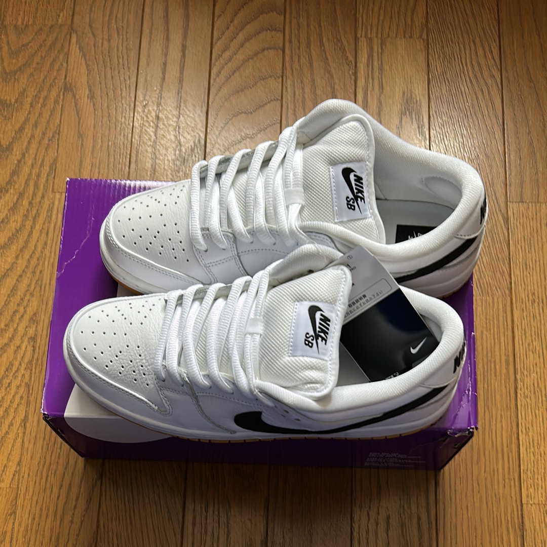 Nike SB Dunk Low Pro "White/Black-White-Gum Light Brown"