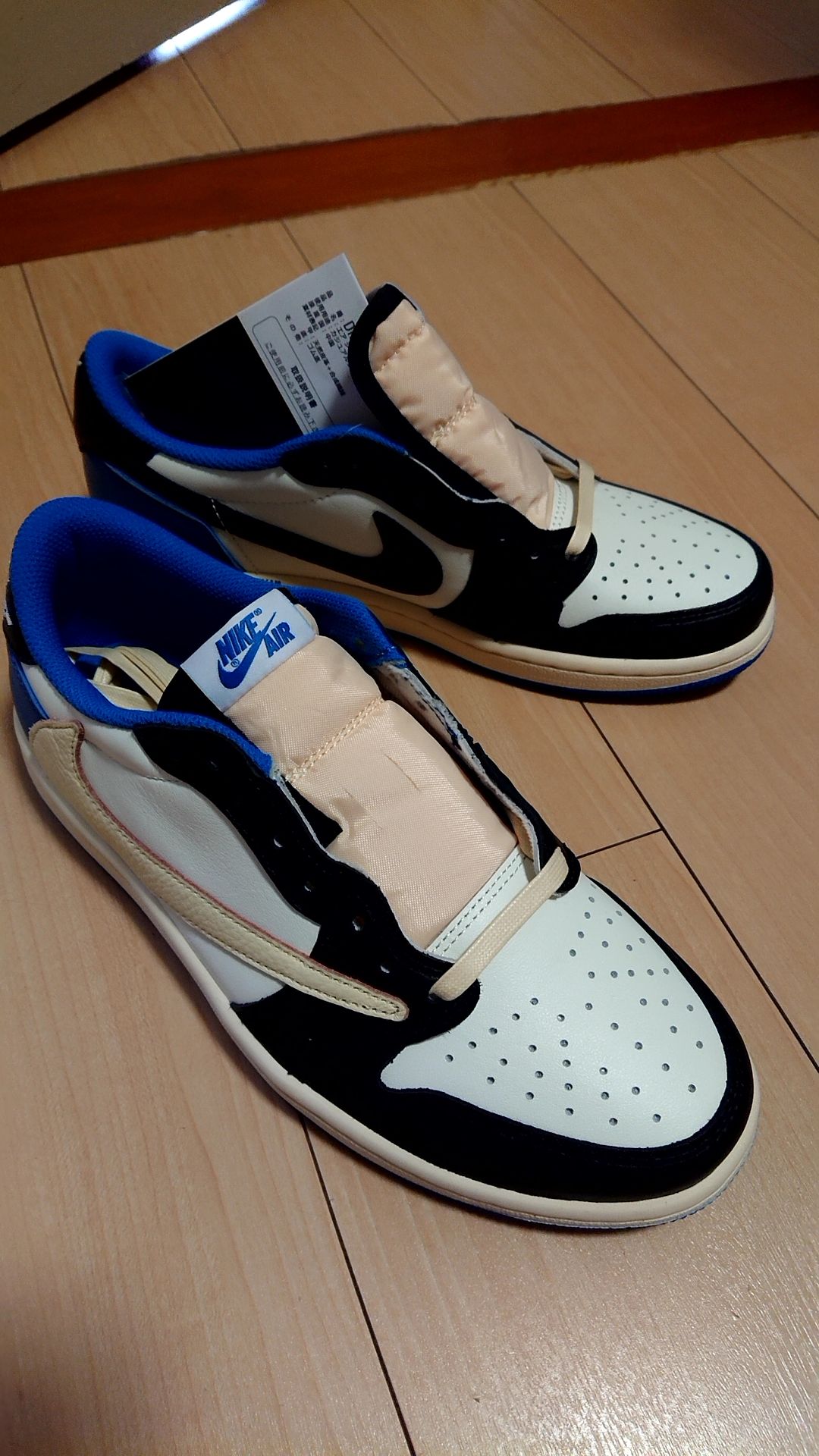 Travis Scott × fragment design × Nike Air Jordan 1 Low OG SP "Military Blue"