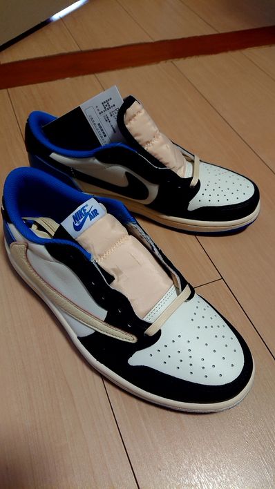 Travis Scott × fragment design × Nike Air Jordan 1 Low OG SP "Military Blue"