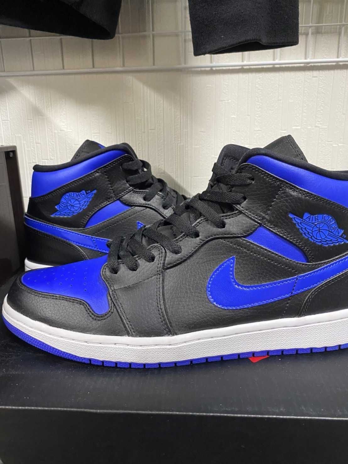 NIKE AIR JORDAN 1 MID "BLACK/BLUE"