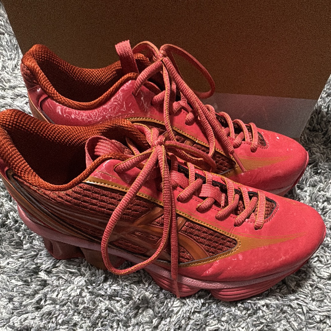 Kiko Kostadinov Studio Asics US6-S Gel-Kinetic Fluent "Cayenne/Copperhead"