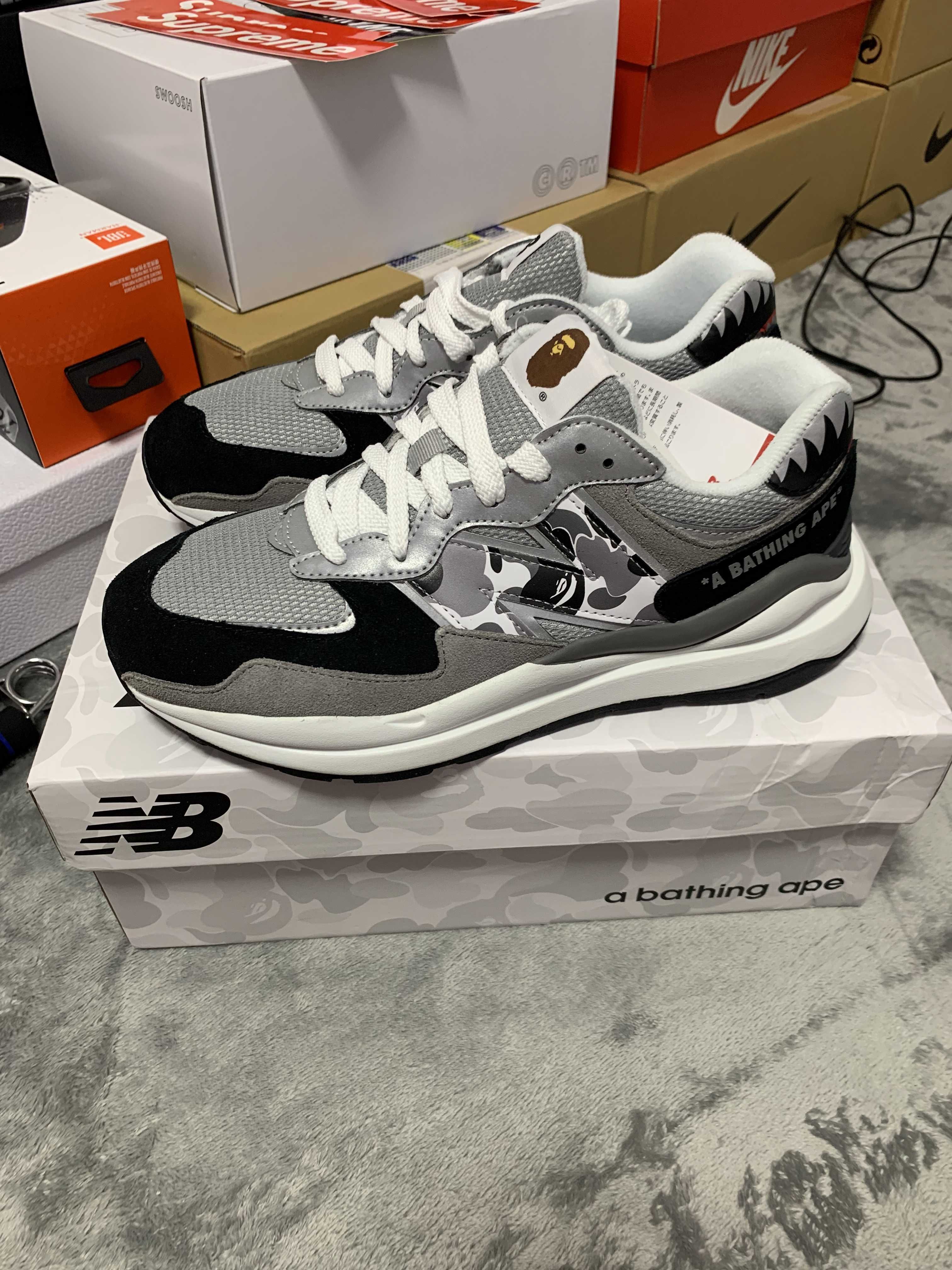 A BATHING APE × New Balance 57/40 "Gray"