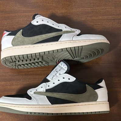 Travis Scott × Nike Women's Air Jordan 1 Low OG "Medium Olive"