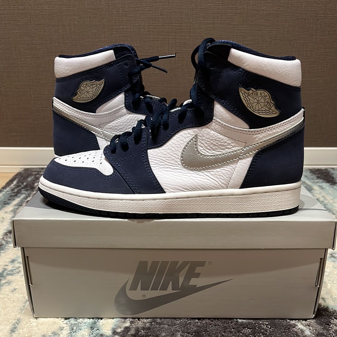Nike Air Jordan 1 High OG CO.JP "White/Midnight Navy" (2020) (Standard Box)