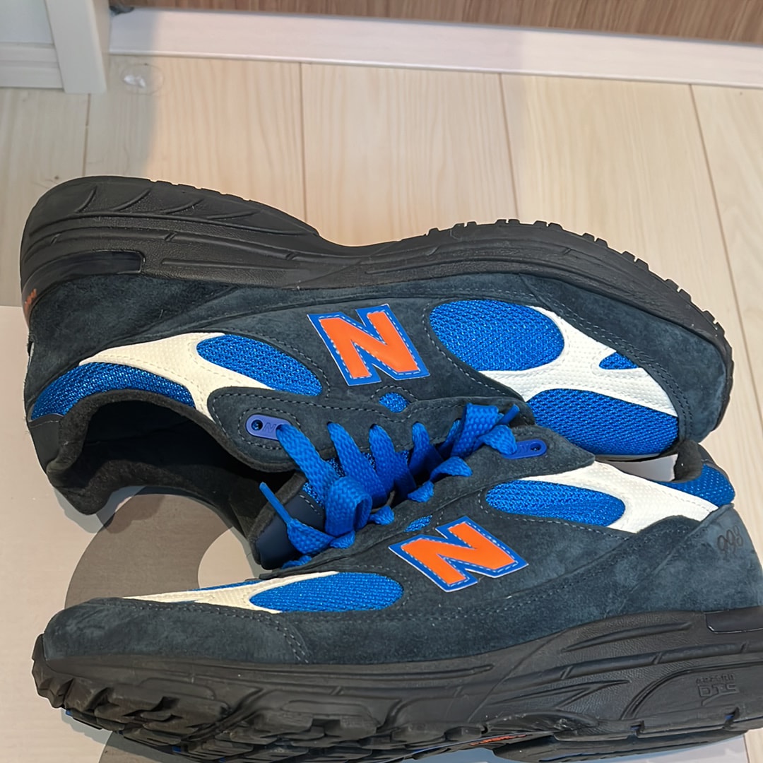 KITH × New Balance 993 Madison Square Garden "Navy/Princess Blue"