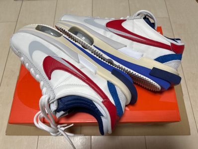 sacai × Nike Zoom Cortez "White and University Red"
