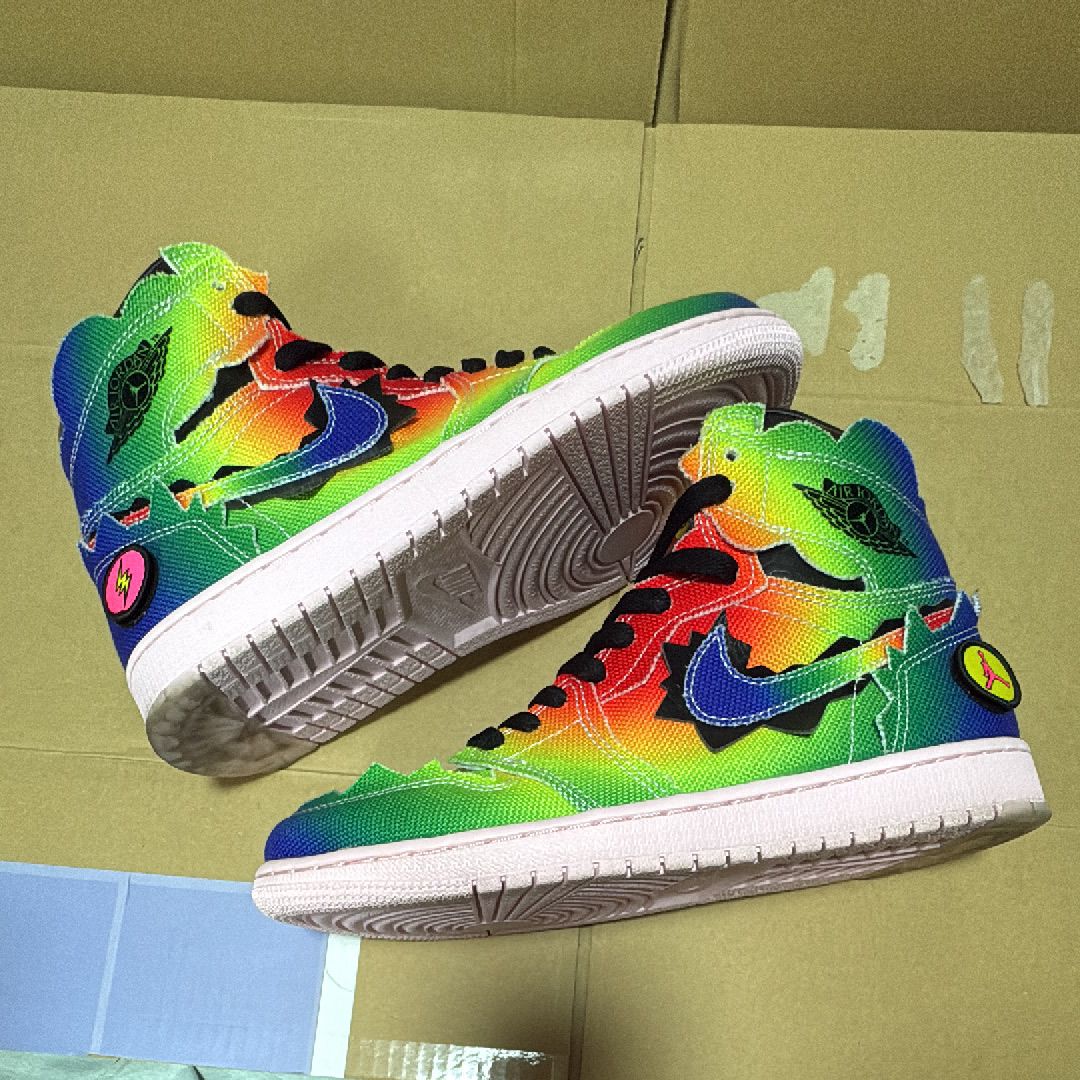 J Balvin × Nike Air Jordan 1 High OG "Rainbow"