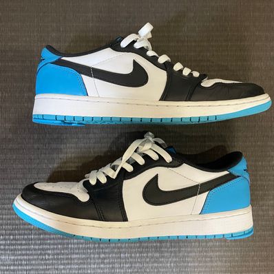 Nike Air Jordan 1 Low OG "Black and Dark Powder Blue/UNC"
