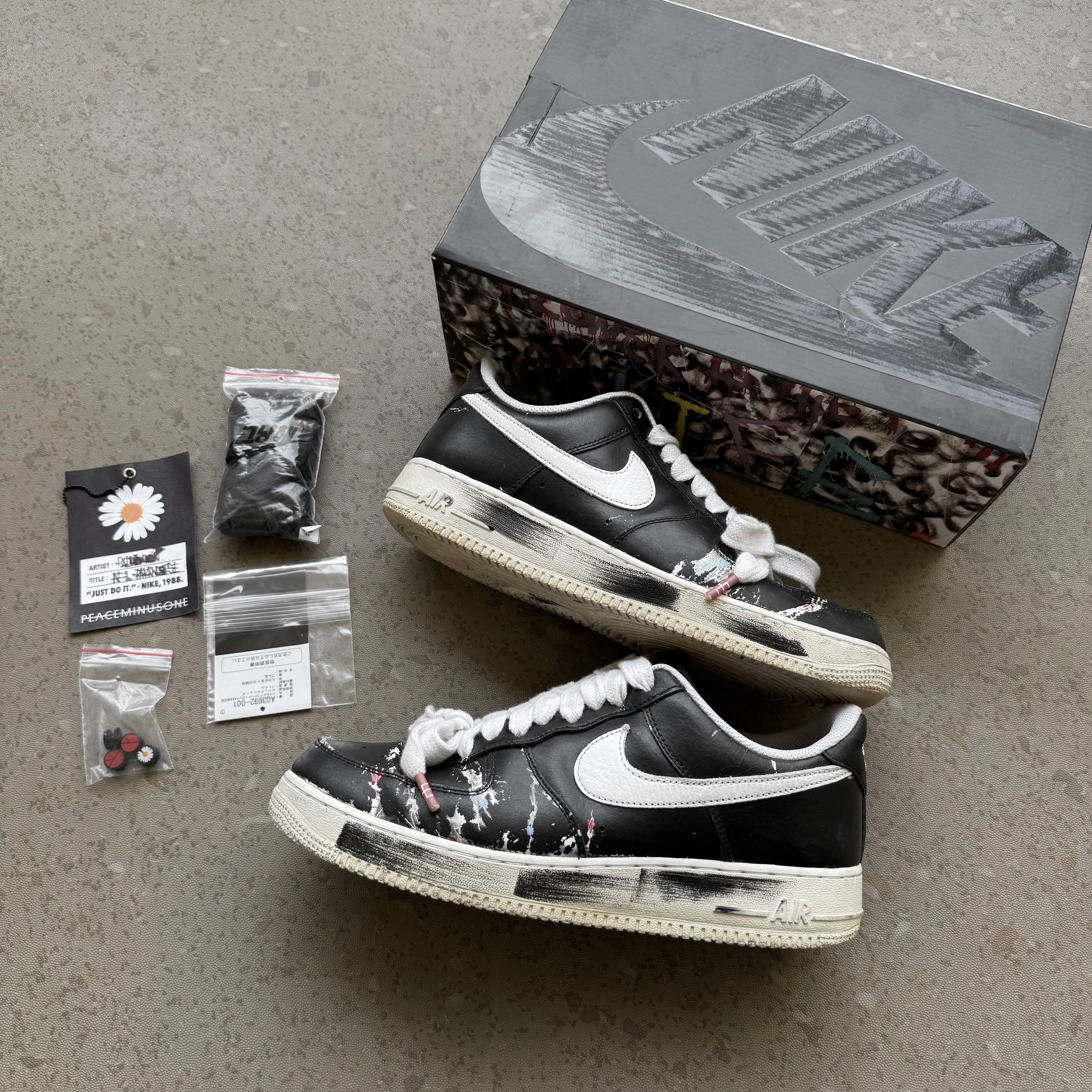 PEACEMINUSONE × Nike Air Force 1 Low Para Noise "Black" / G-DRAGON