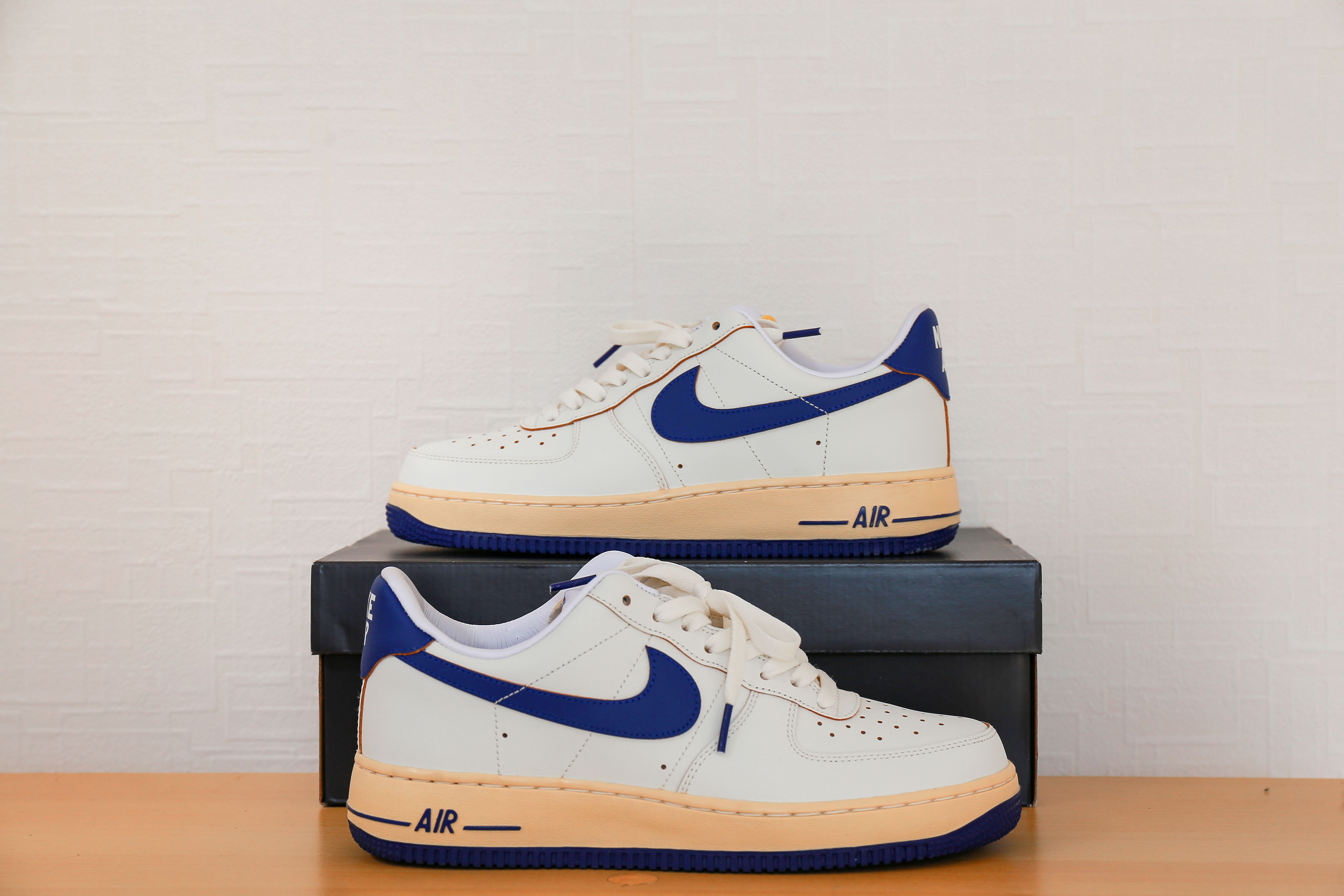Nike Women's Air Force 1 '07 "Sail/Pale Vanilla/Gold Suede/Deep Royal Blue"