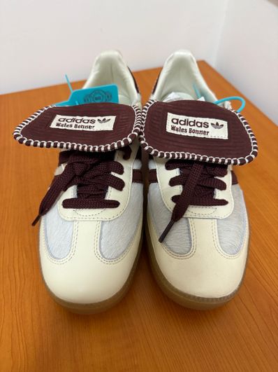 Wales Bonner × adidas Samba Pony Tonal Low "Cream White/Mystery Brown"