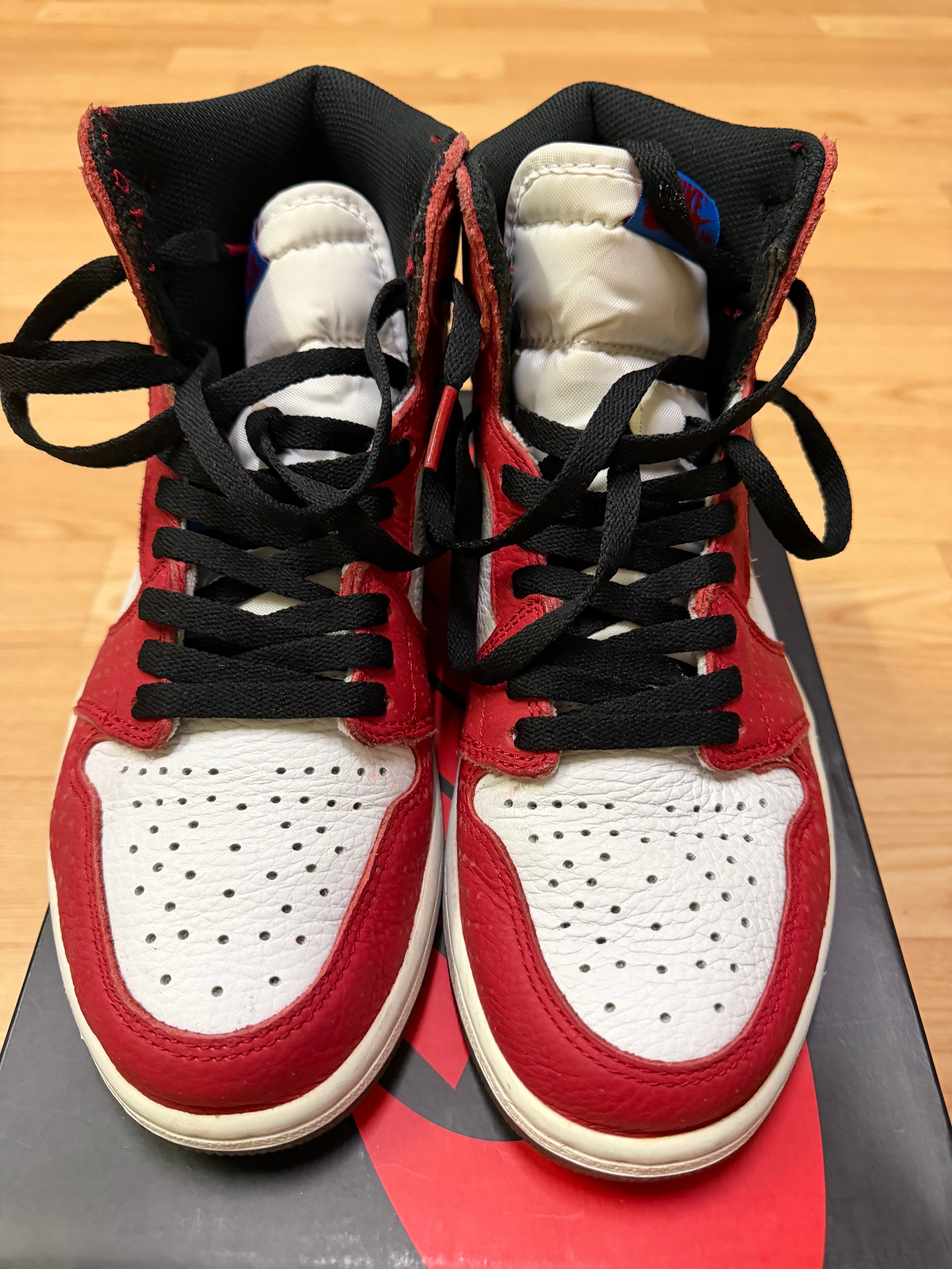 Spiderman × Nike Air Jordan 1 Origin Story "Gym Red/White/Photo Blue/Black"