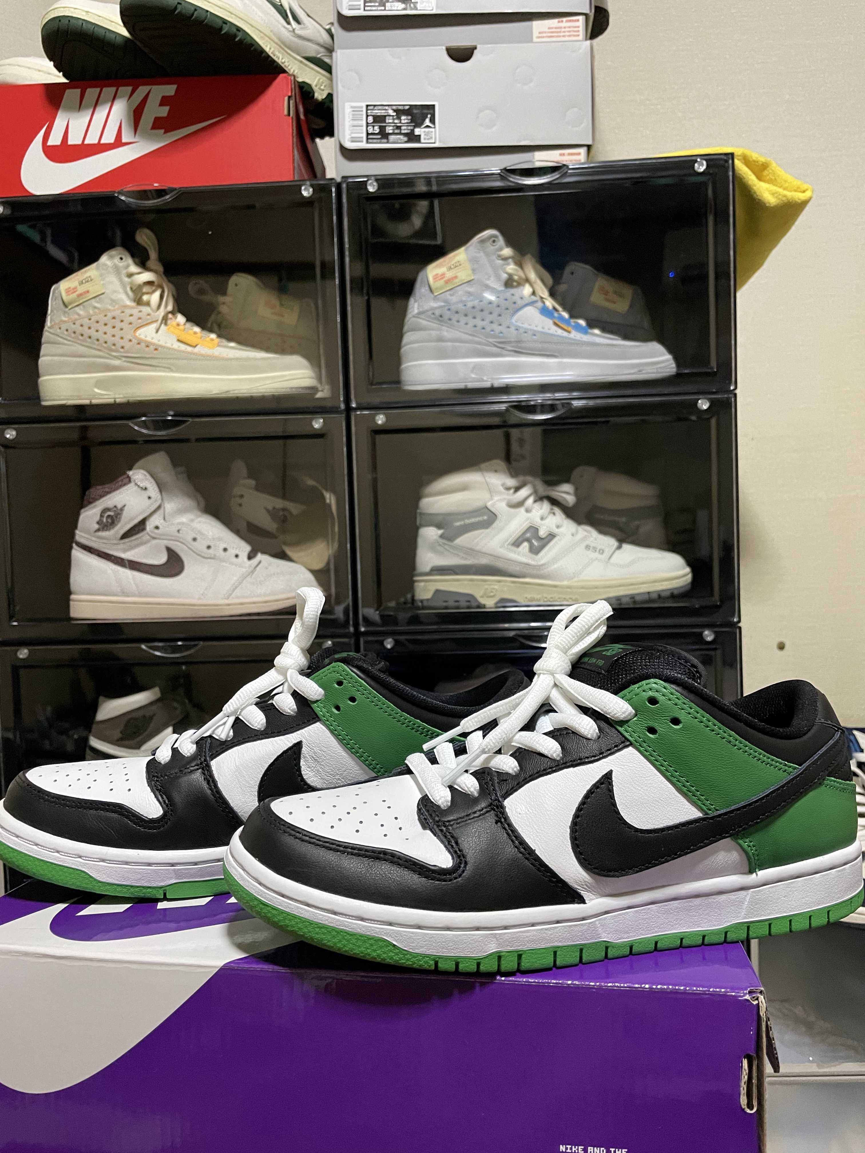 Nike SB Dunk Low Pro "Black and Classic Green"